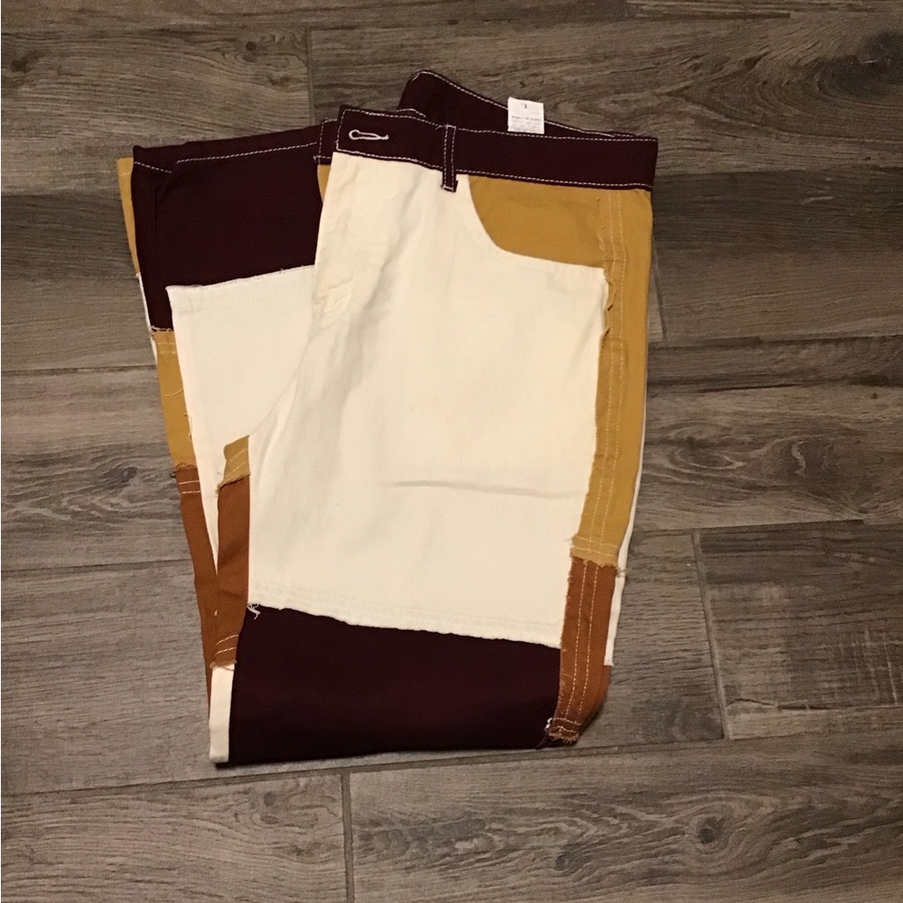 Chic Colorblock Trousers